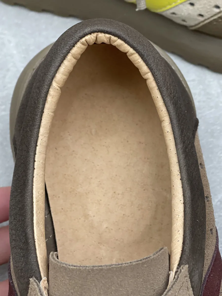 Women Summer Leather Colorblock Flat Sprot Shoes