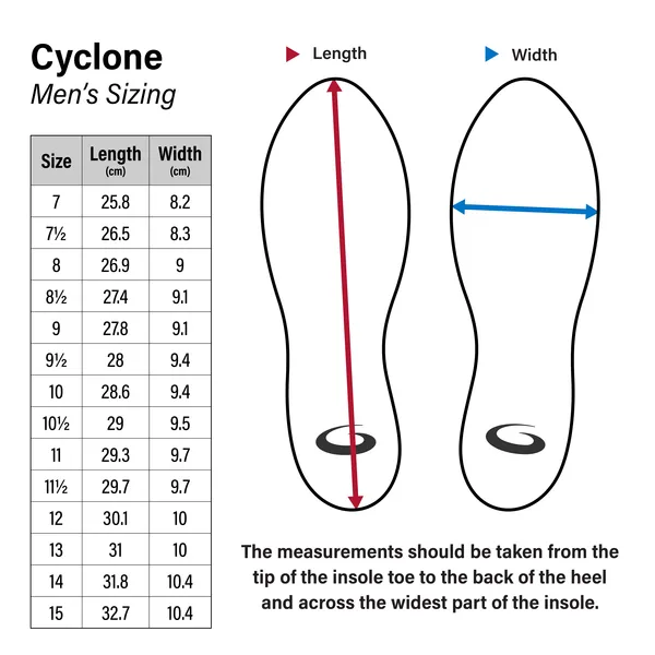 Women's Left Handed G50 Cyclone Curling Shoes (Speed 11)