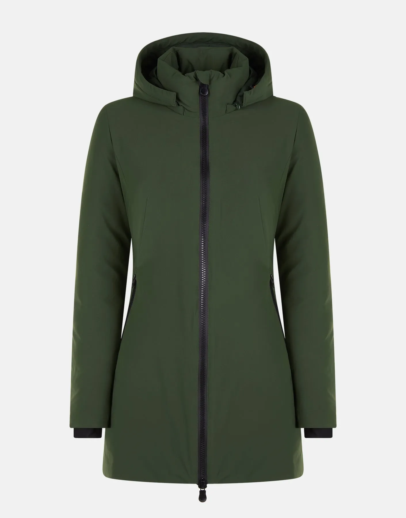 Women's Save the Duck | Lila Coat with Detachable Hood | Pine Green