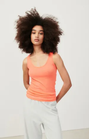 WOMEN'S TANK TOP MASSACHUSETTS - ORANGE FLUO