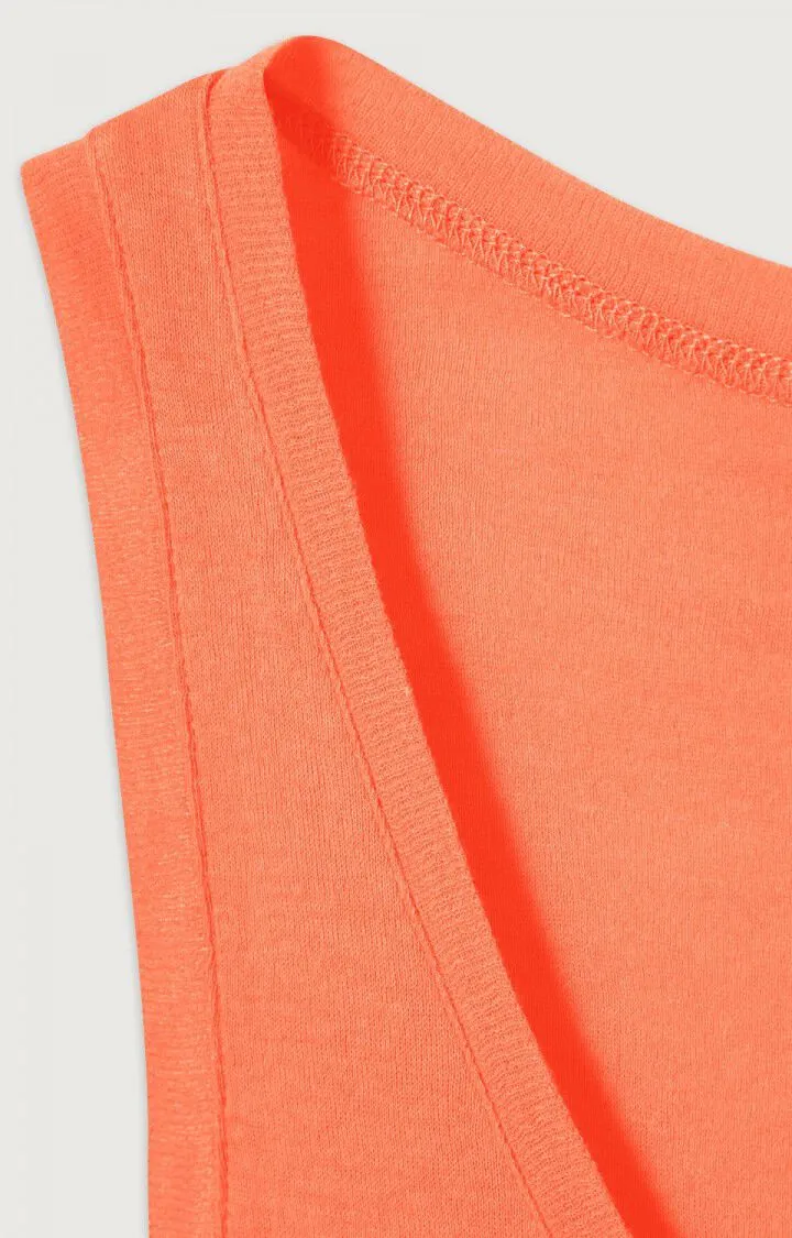 WOMEN'S TANK TOP MASSACHUSETTS - ORANGE FLUO