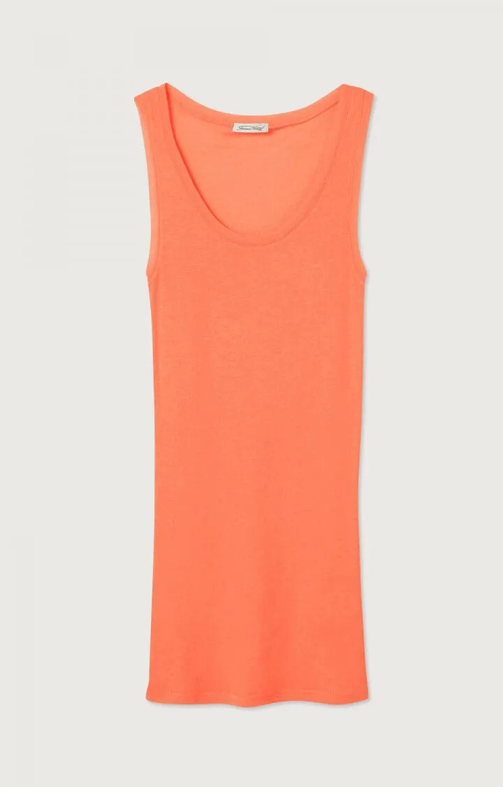 WOMEN'S TANK TOP MASSACHUSETTS - ORANGE FLUO
