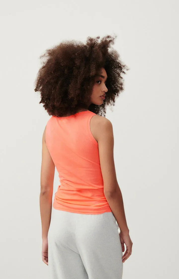 WOMEN'S TANK TOP MASSACHUSETTS - ORANGE FLUO