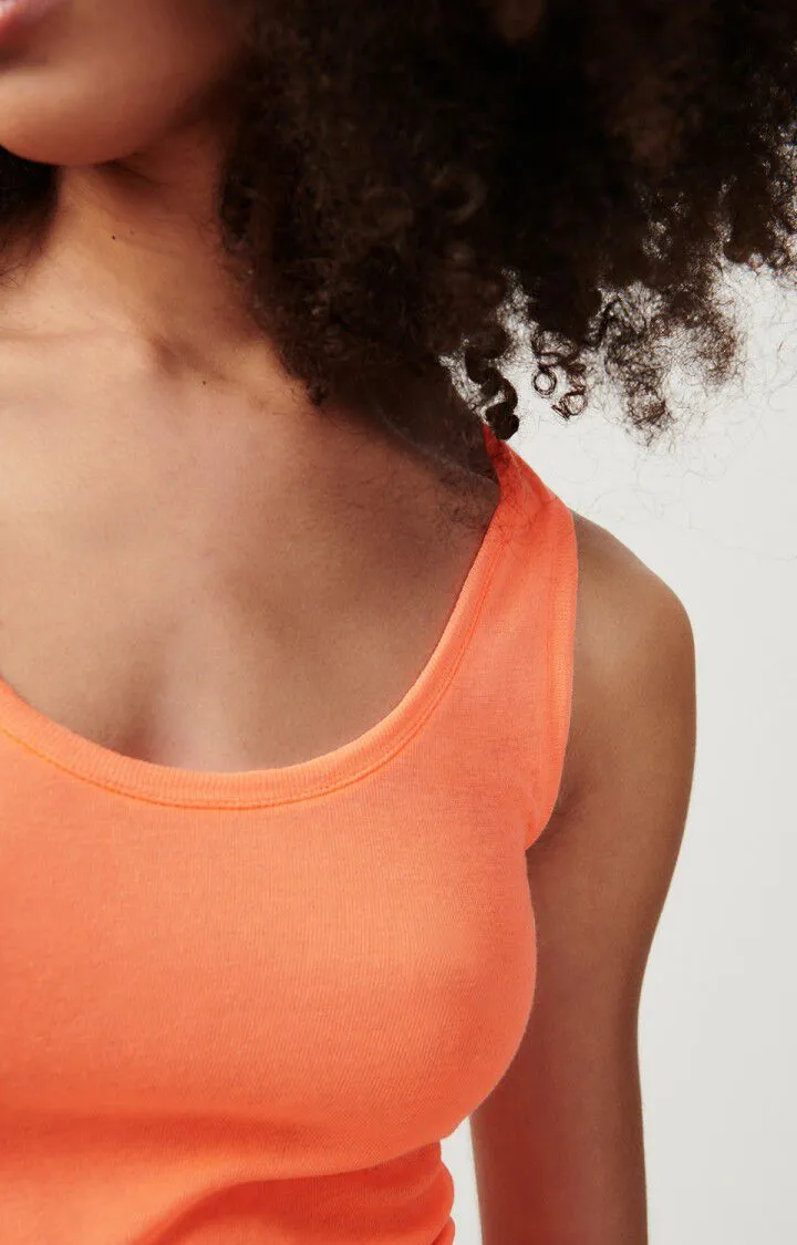 WOMEN'S TANK TOP MASSACHUSETTS - ORANGE FLUO