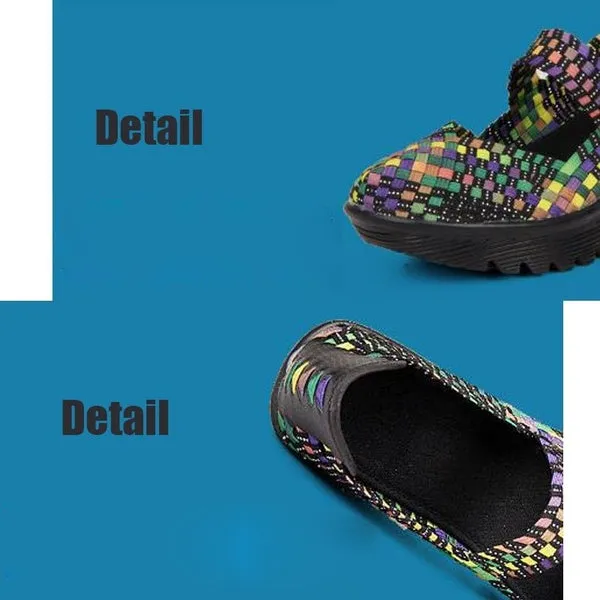 Women's Woven Shoes High Heels of Comfortable Shoes
