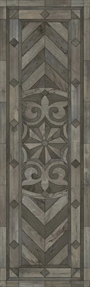 Wood Artisanry Caledonian "Written On The Arched Sky" Vinyl Floorcloth - Spicher & Co.