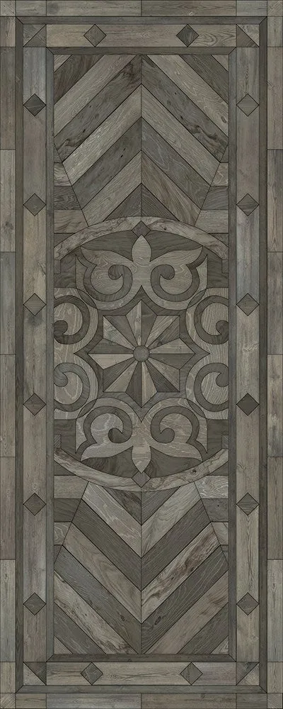 Wood Artisanry Caledonian "Written On The Arched Sky" Vinyl Floorcloth - Spicher & Co.