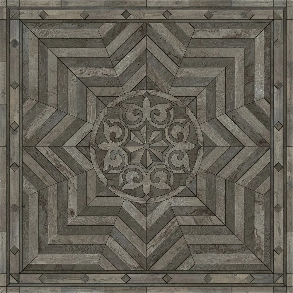 Wood Artisanry Caledonian "Written On The Arched Sky" Vinyl Floorcloth - Spicher & Co.