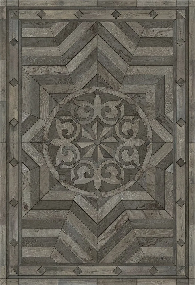 Wood Artisanry Caledonian "Written On The Arched Sky" Vinyl Floorcloth - Spicher & Co.