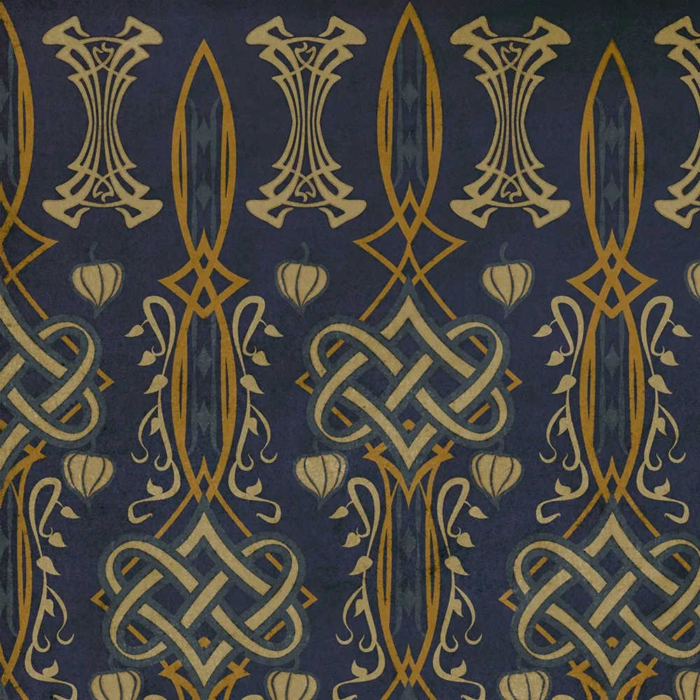 Wood Artisanry Lord Byron "Stanzas for Music" Vinyl Floorcloth - Spicher & Co.