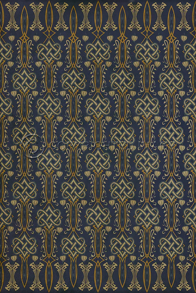 Wood Artisanry Lord Byron "Stanzas for Music" Vinyl Floorcloth - Spicher & Co.