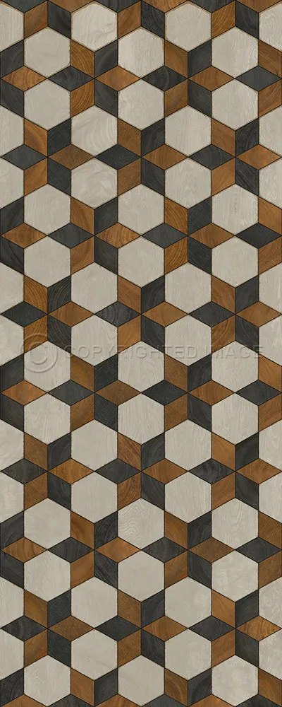 Wood Artisanry "Illuminated Neutron Star" Vinyl Floorcloth - Spicher & Co.