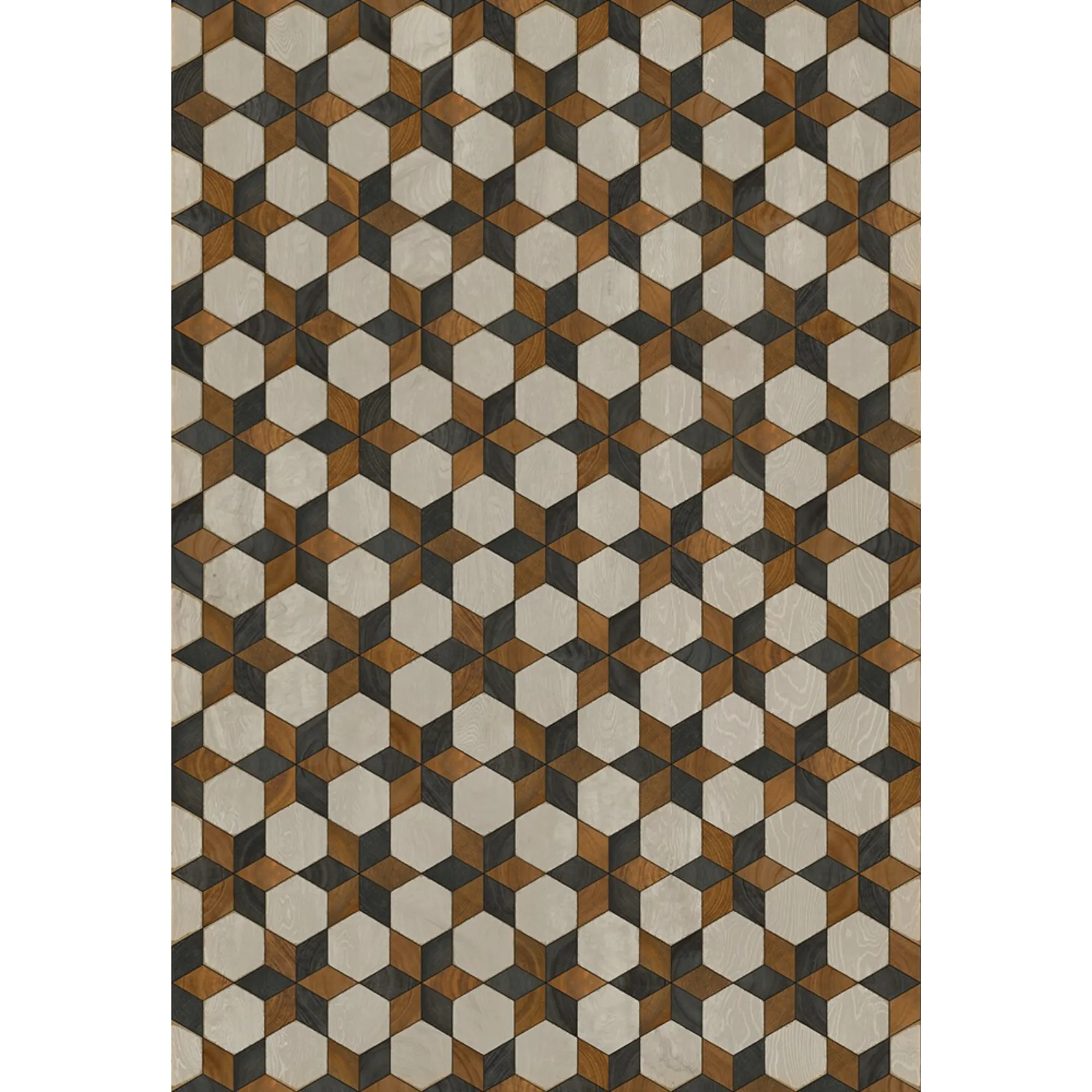 Wood Artisanry "Illuminated Neutron Star" Vinyl Floorcloth - Spicher & Co.