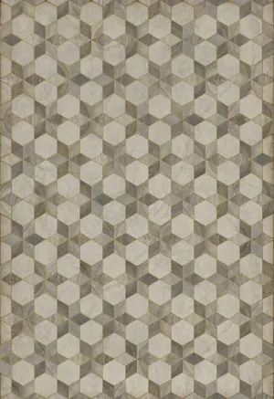 Wood Artisanry "Illuminated Starlight" Vinyl Floorcloth - Spicher & Co.