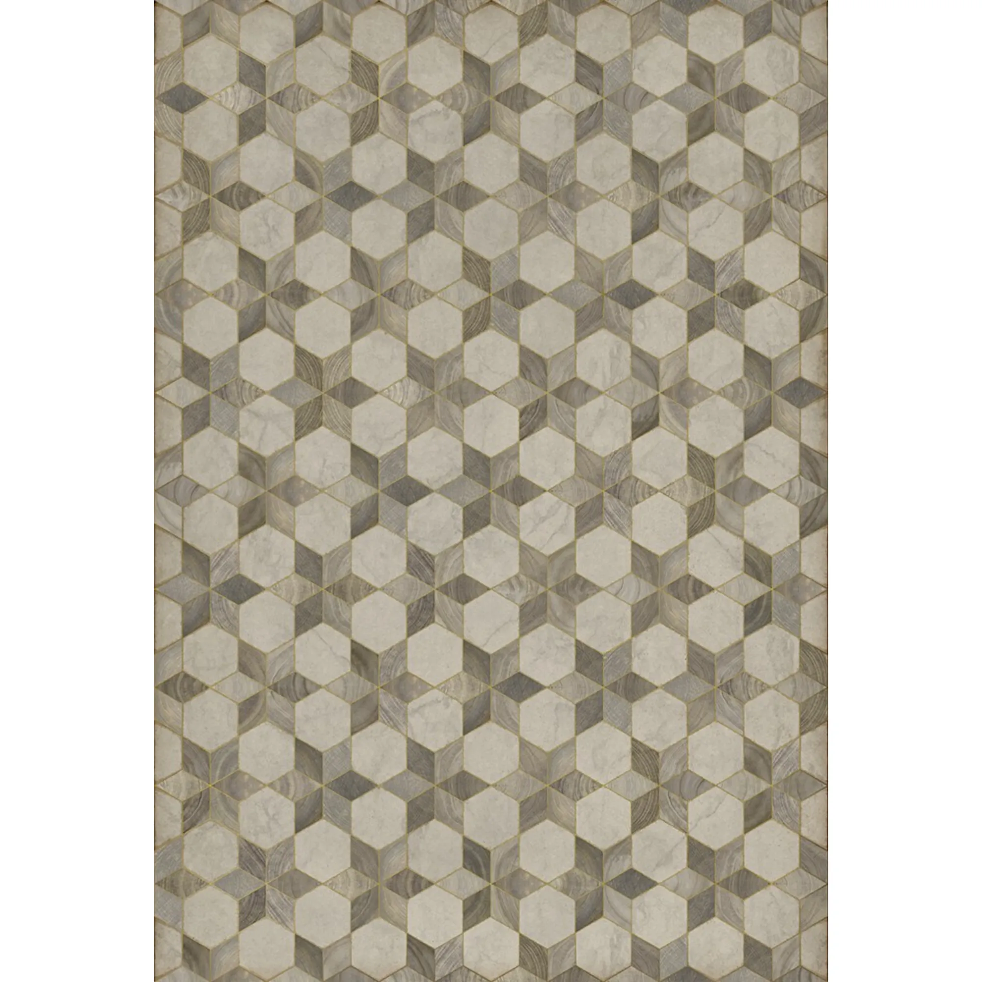 Wood Artisanry "Illuminated Starlight" Vinyl Floorcloth - Spicher & Co.