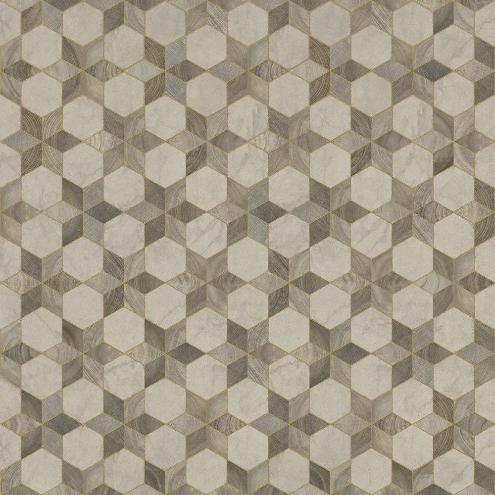 Wood Artisanry "Illuminated Starlight" Vinyl Floorcloth - Spicher & Co.