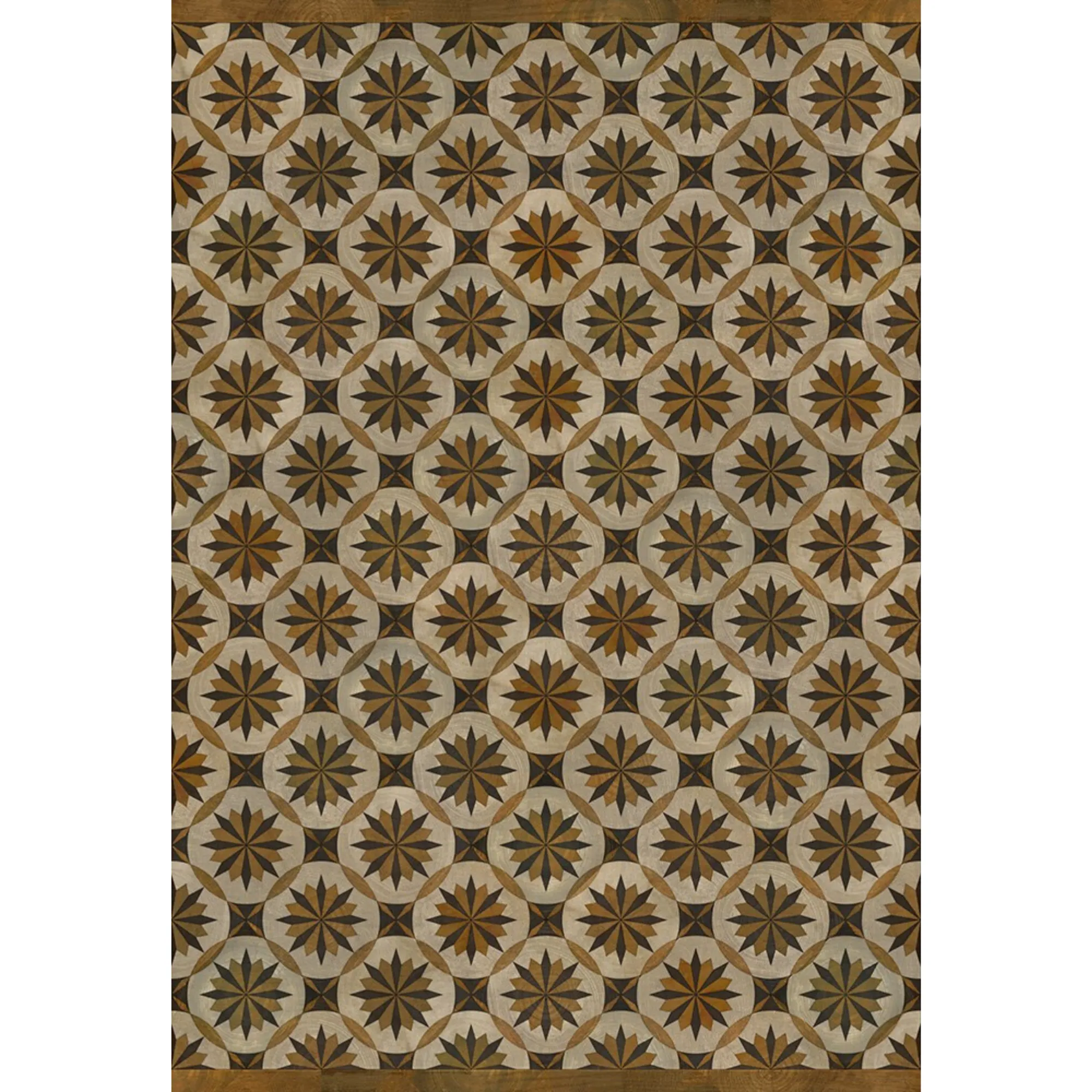 Wood Artisanry "Roycrofter - Essay on Friendship" Vinyl Floorcloth - Spicher & Co.
