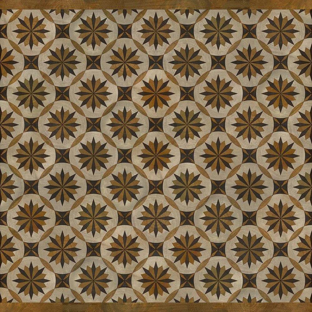 Wood Artisanry "Roycrofter - Essay on Friendship" Vinyl Floorcloth - Spicher & Co.