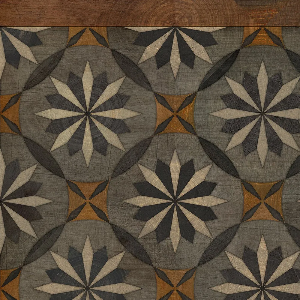Wood Artisanry "Roycrofter - The Intellectual Life" Vinyl Floorcloth - Spicher & Co.