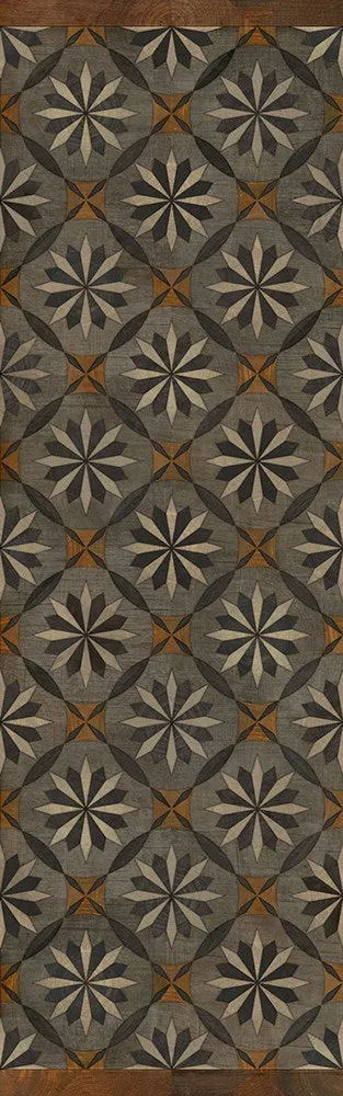 Wood Artisanry "Roycrofter - The Intellectual Life" Vinyl Floorcloth - Spicher & Co.