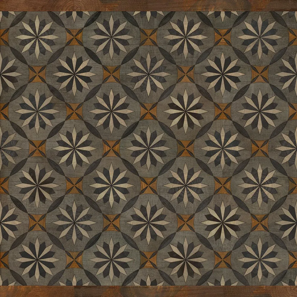 Wood Artisanry "Roycrofter - The Intellectual Life" Vinyl Floorcloth - Spicher & Co.