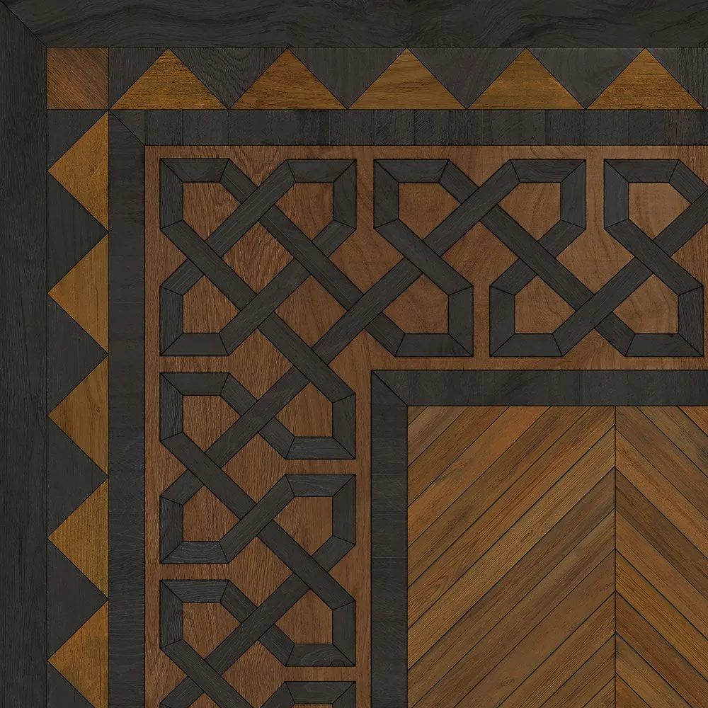 Wood Artisanry University "Cambridge" Vinyl Floorcloth - Spicher & Co.