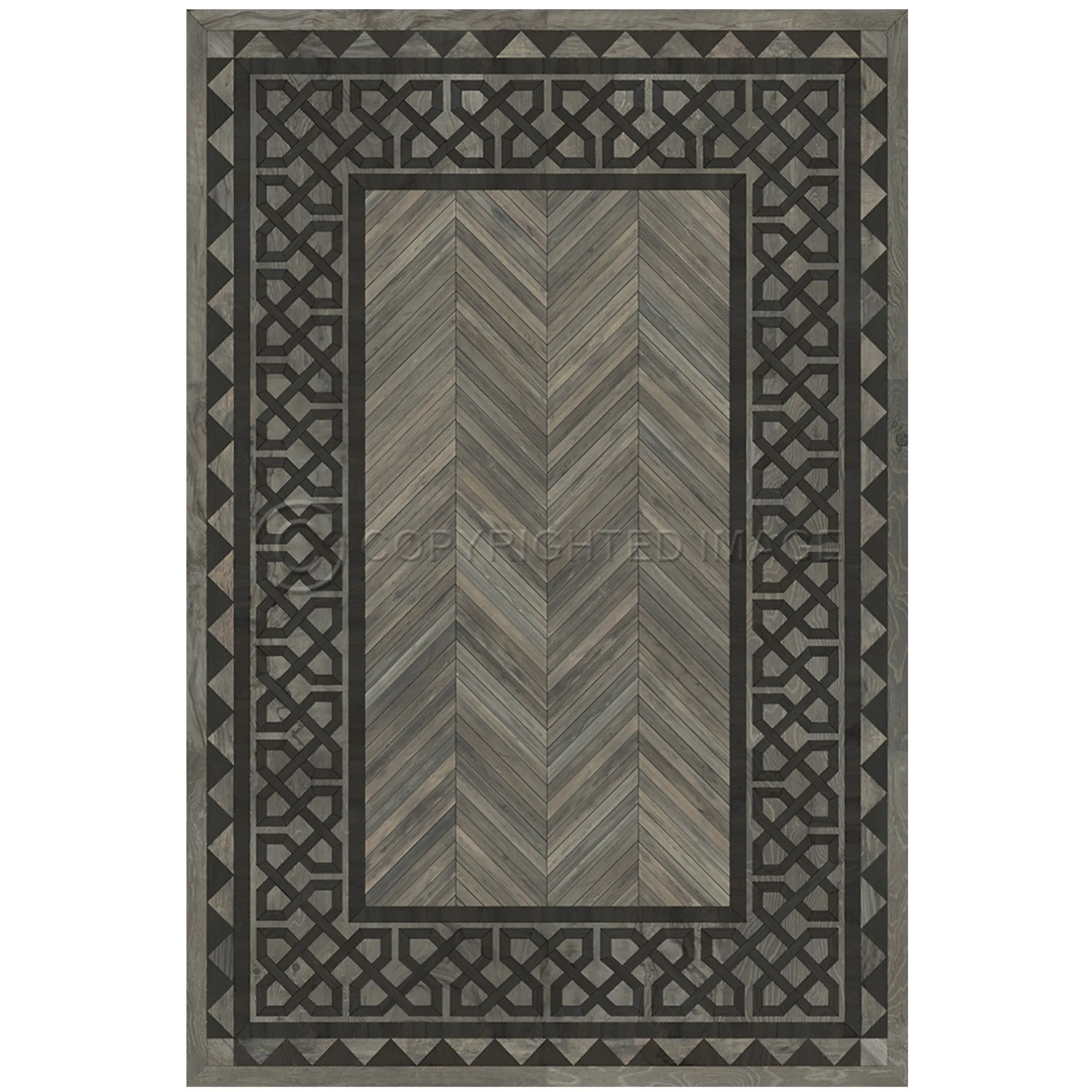 Wood Artisanry University "Columbia" Vinyl Floorcloth - Spicher & Co.