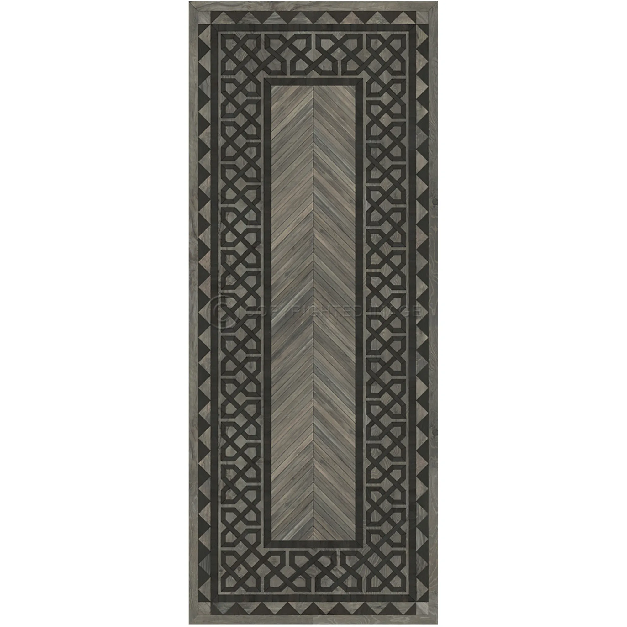 Wood Artisanry University "Columbia" Vinyl Floorcloth - Spicher & Co.