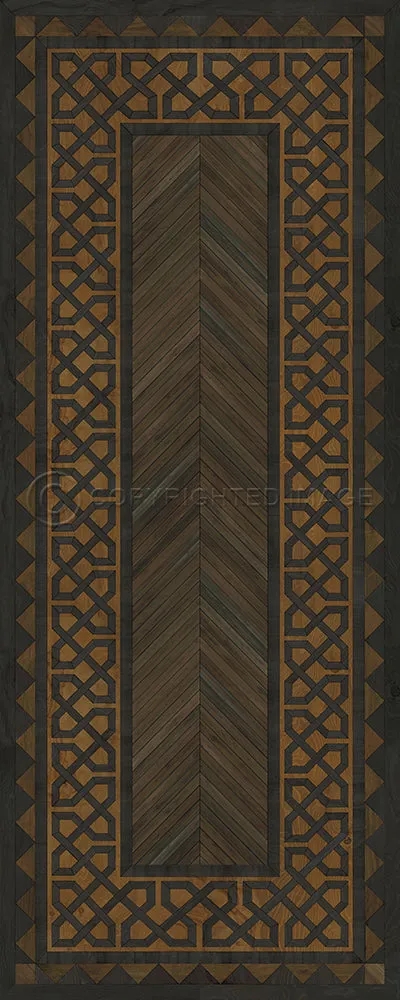 Wood Artisanry University "Harvard" Vinyl Floorcloth - Spicher & Co.