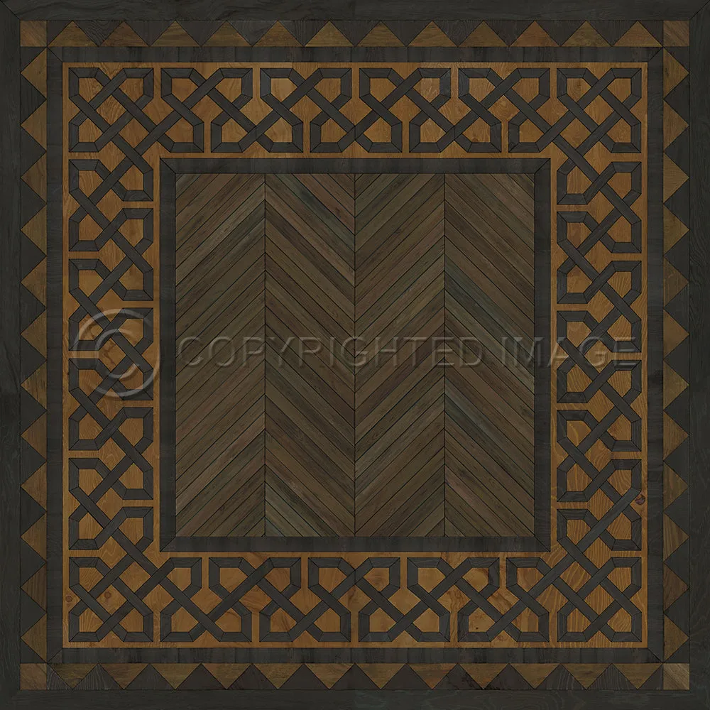 Wood Artisanry University "Harvard" Vinyl Floorcloth - Spicher & Co.