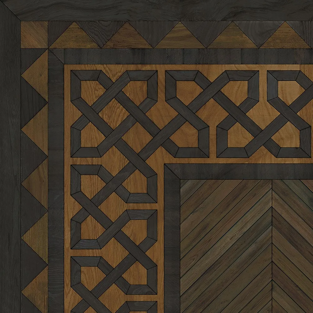 Wood Artisanry University "Harvard" Vinyl Floorcloth - Spicher & Co.