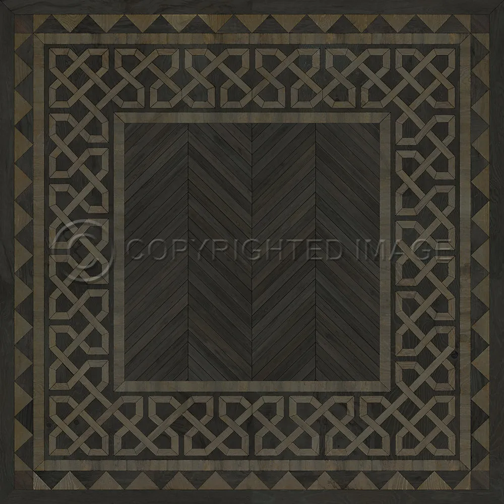 Wood Artisanry University "Yale" Vinyl Floorcloth - Spicher & Co.