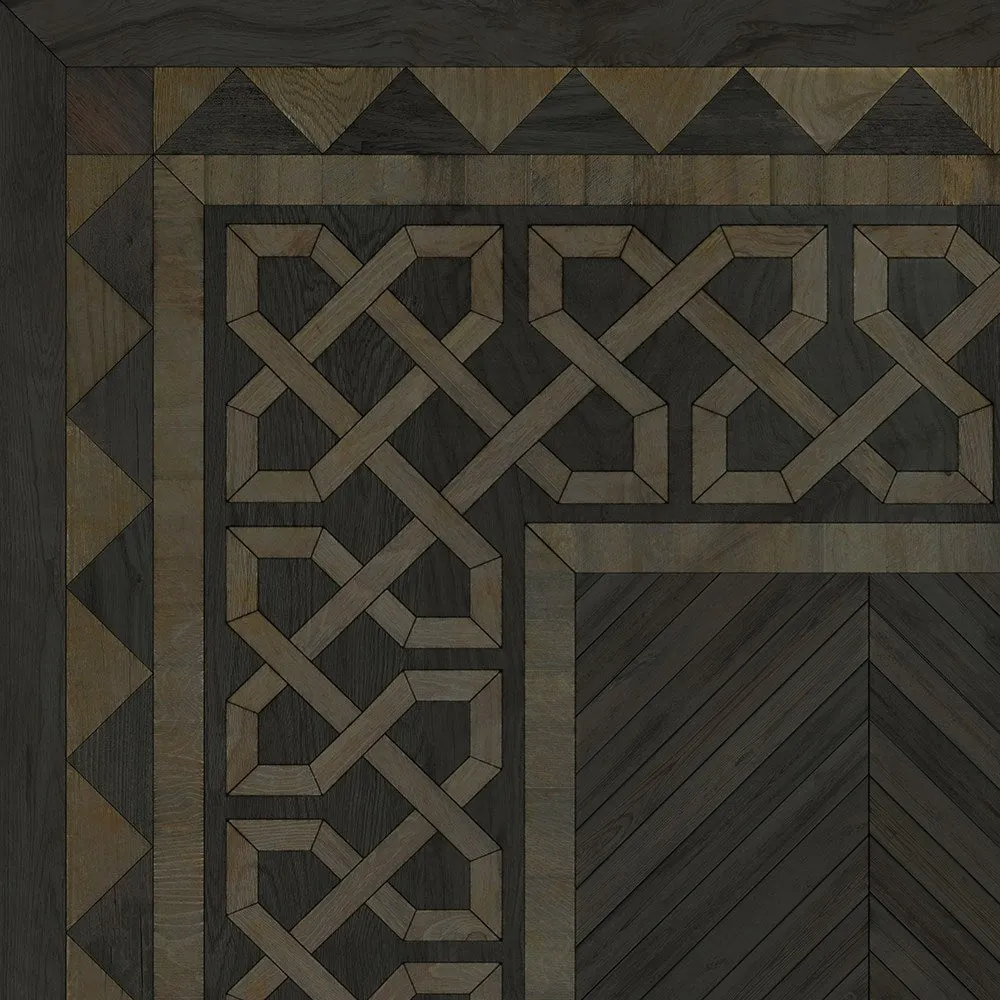 Wood Artisanry University "Yale" Vinyl Floorcloth - Spicher & Co.