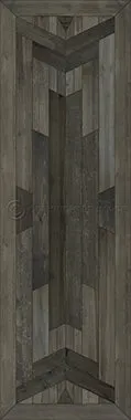 Wood Norwegian Native "The Shadows" Vinyl Floorcloth - Spicher & Co.