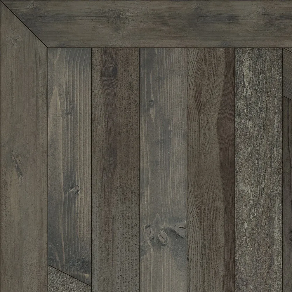 Wood Norwegian Native "The Shadows" Vinyl Floorcloth - Spicher & Co.