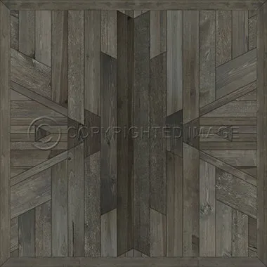 Wood Norwegian Native "The Shadows" Vinyl Floorcloth - Spicher & Co.