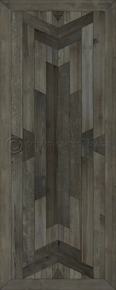 Wood Norwegian Native "The Shadows" Vinyl Floorcloth - Spicher & Co.