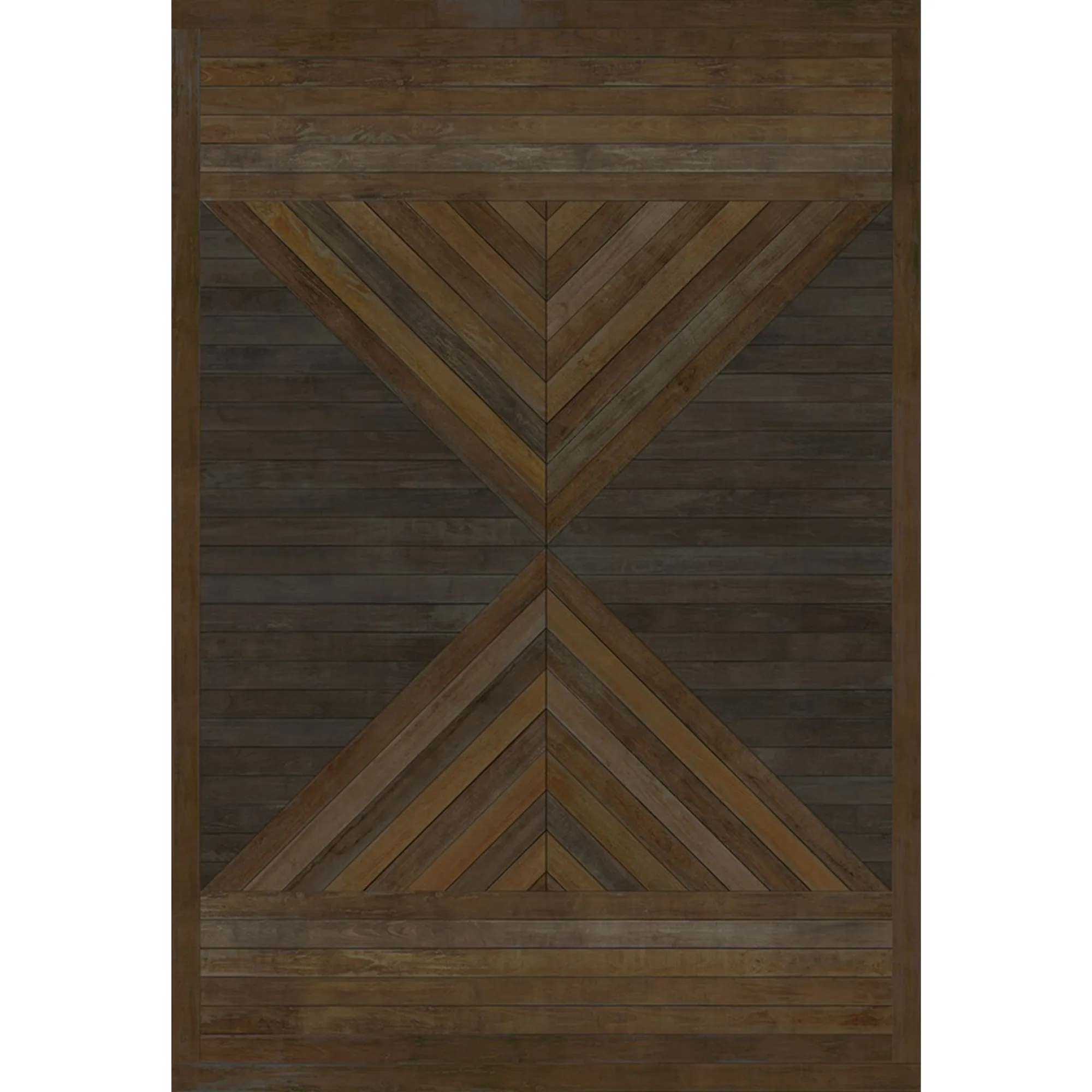 Wood Norwegian "Transylvania is Not England" Vinyl Floorcloth - Spicher & Co.