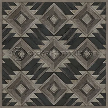 Wood Norwegian Yukon "Miners" Vinyl Floorcloth - Spicher & Co.