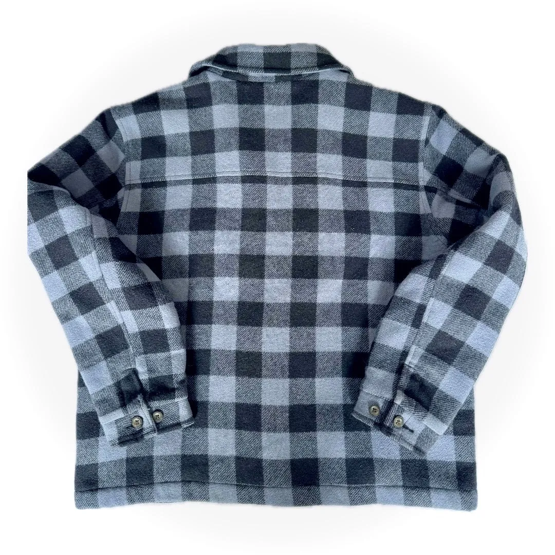 WOOLRICH Vintage Wool Checkered Fleece Lined Button Down Winter Shirt Jacket Shacket