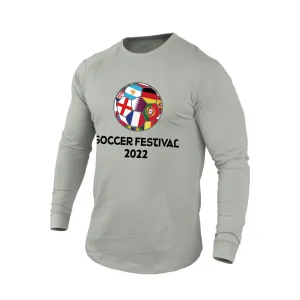 WORLD CUP 2022 QATAR 100% COTTON GRAPHIC LONG SLEEVE T-SHIRT