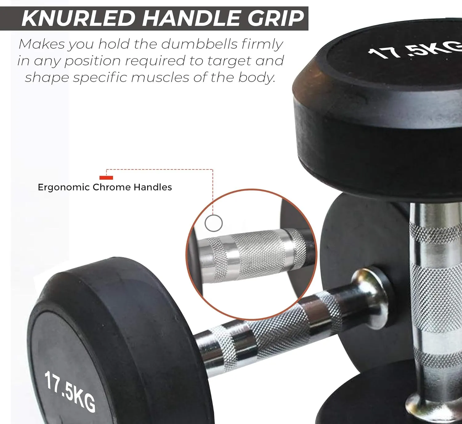 Xn8 Rubber Dumbbells