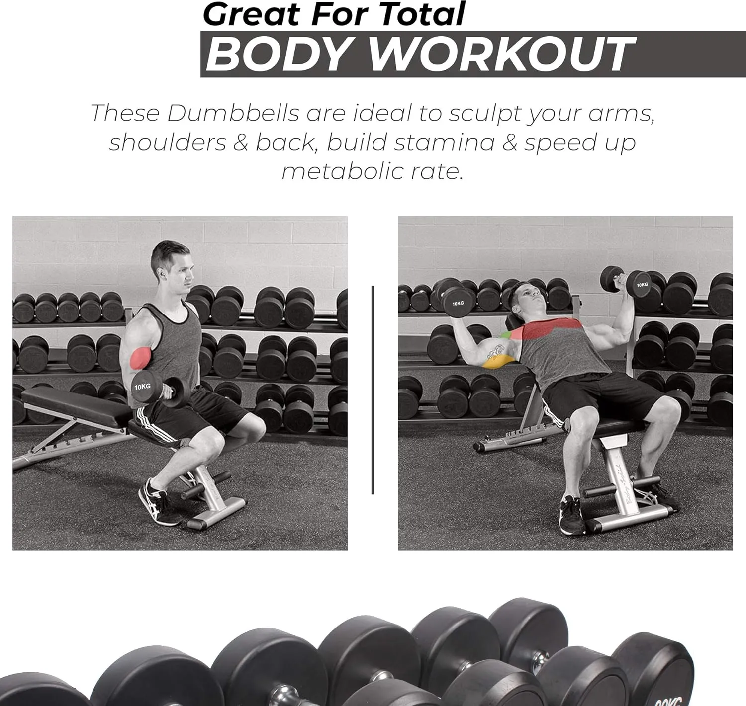 Xn8 Rubber Dumbbells