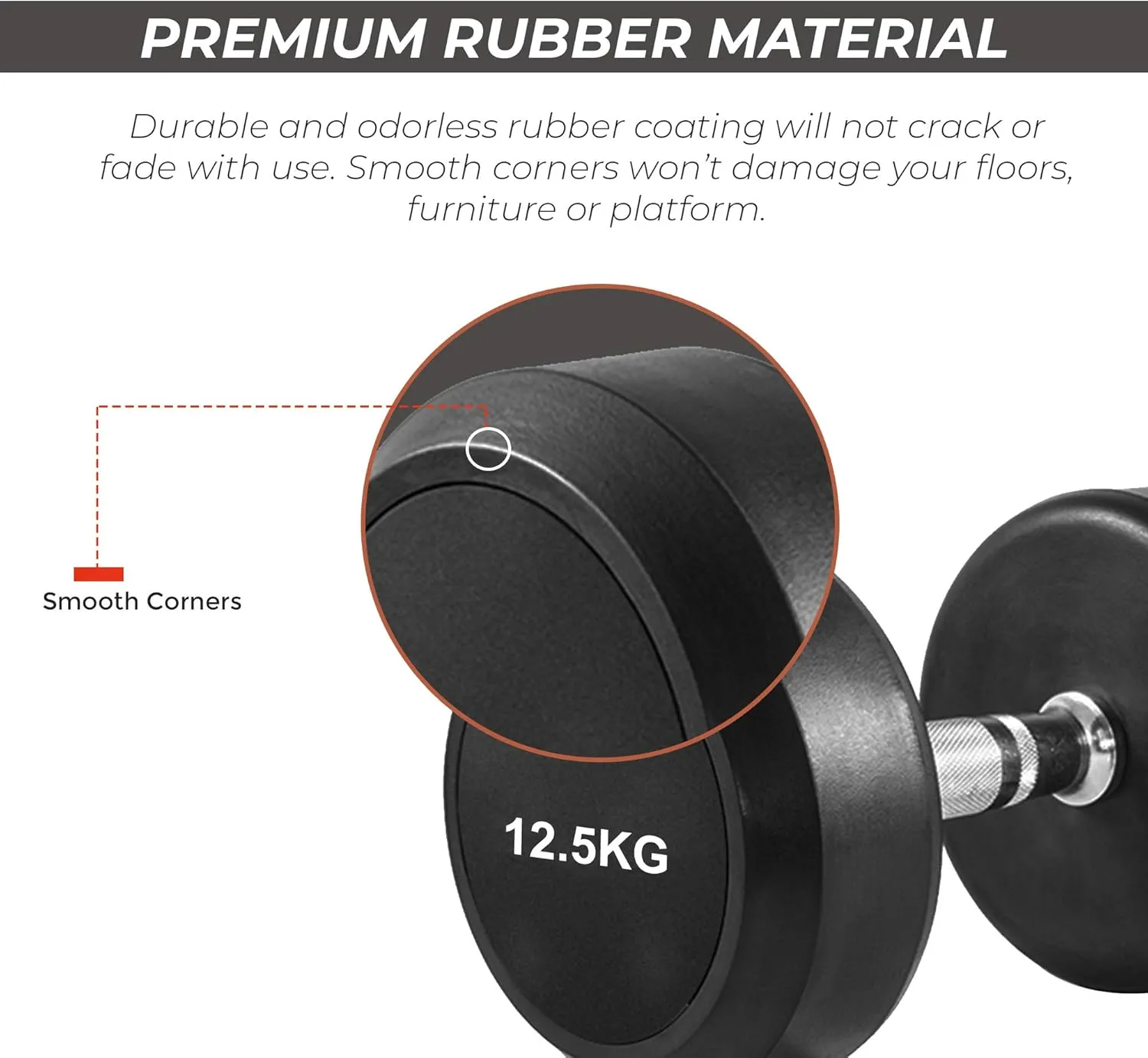 Xn8 Rubber Dumbbells