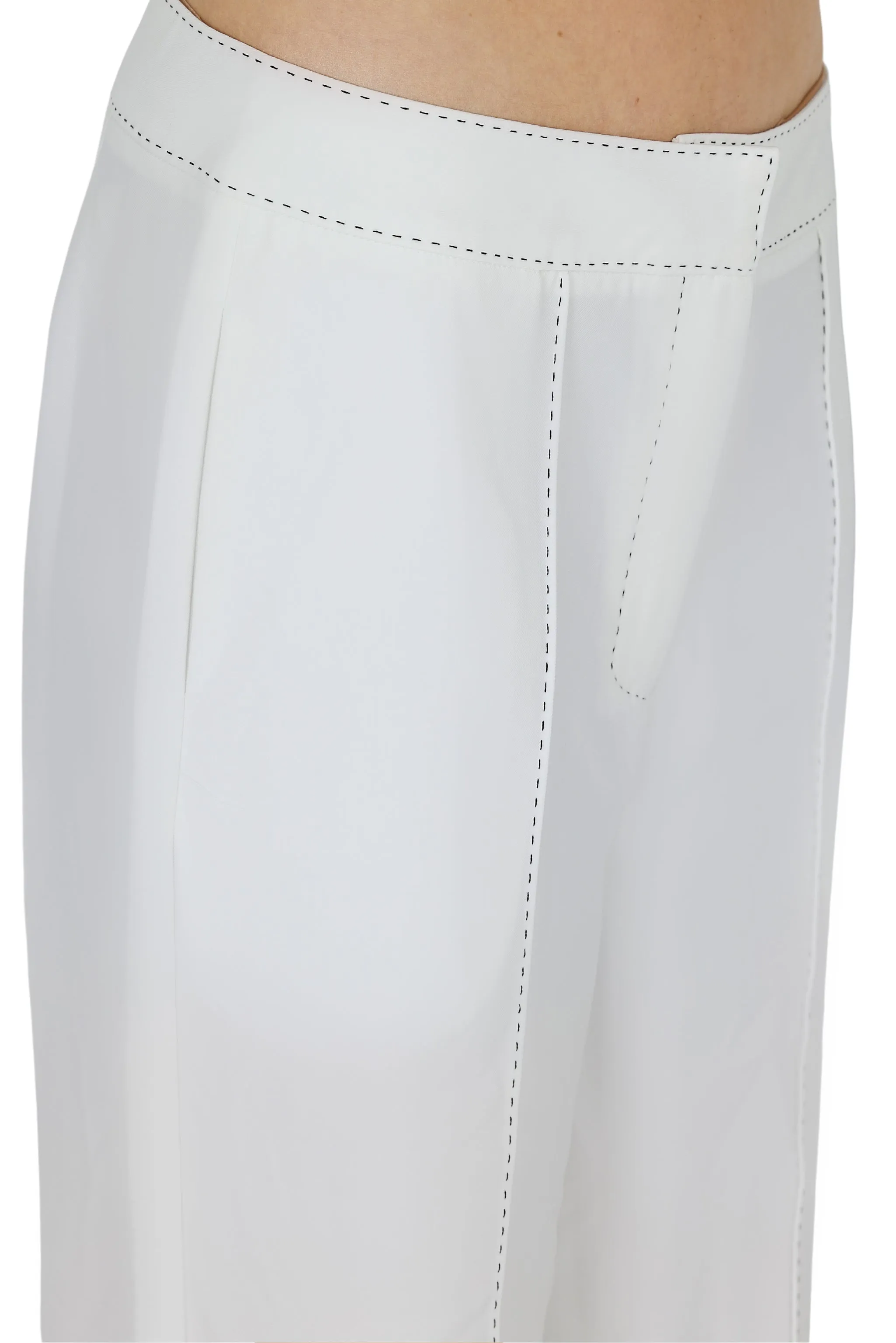 Yena Wide Leg Pant (White)