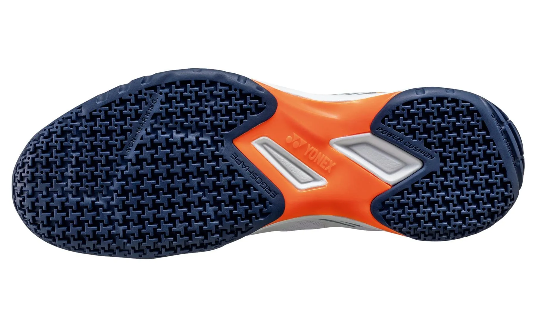 Yonex Power Cushion Strider Beat Mens Badminton Shoes - White / Orange