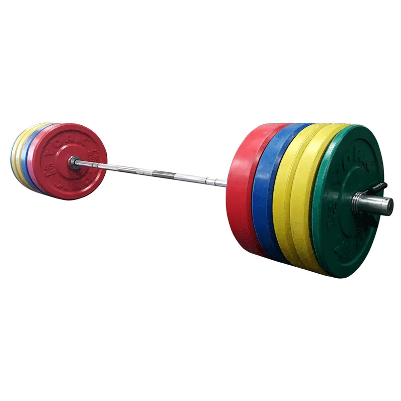 York Barbell | Solid Rubber Training Bumper Plates - Color - Pounds