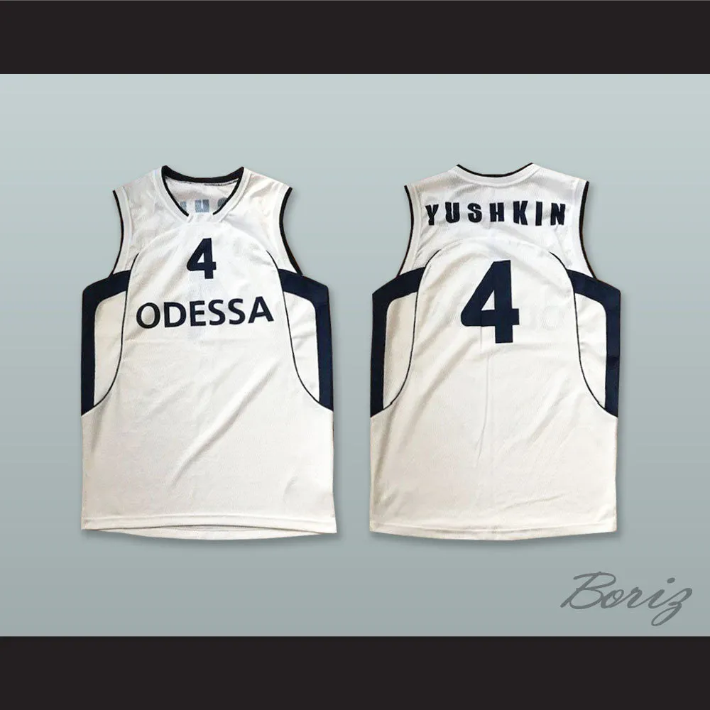 Yushkin 4 BC Odessa Ukraine White Basketball Jersey