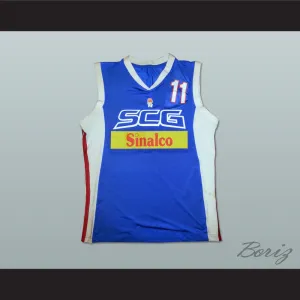 Zeljko Rebraca 11 Serbia and Montenegro Basketball Jersey
