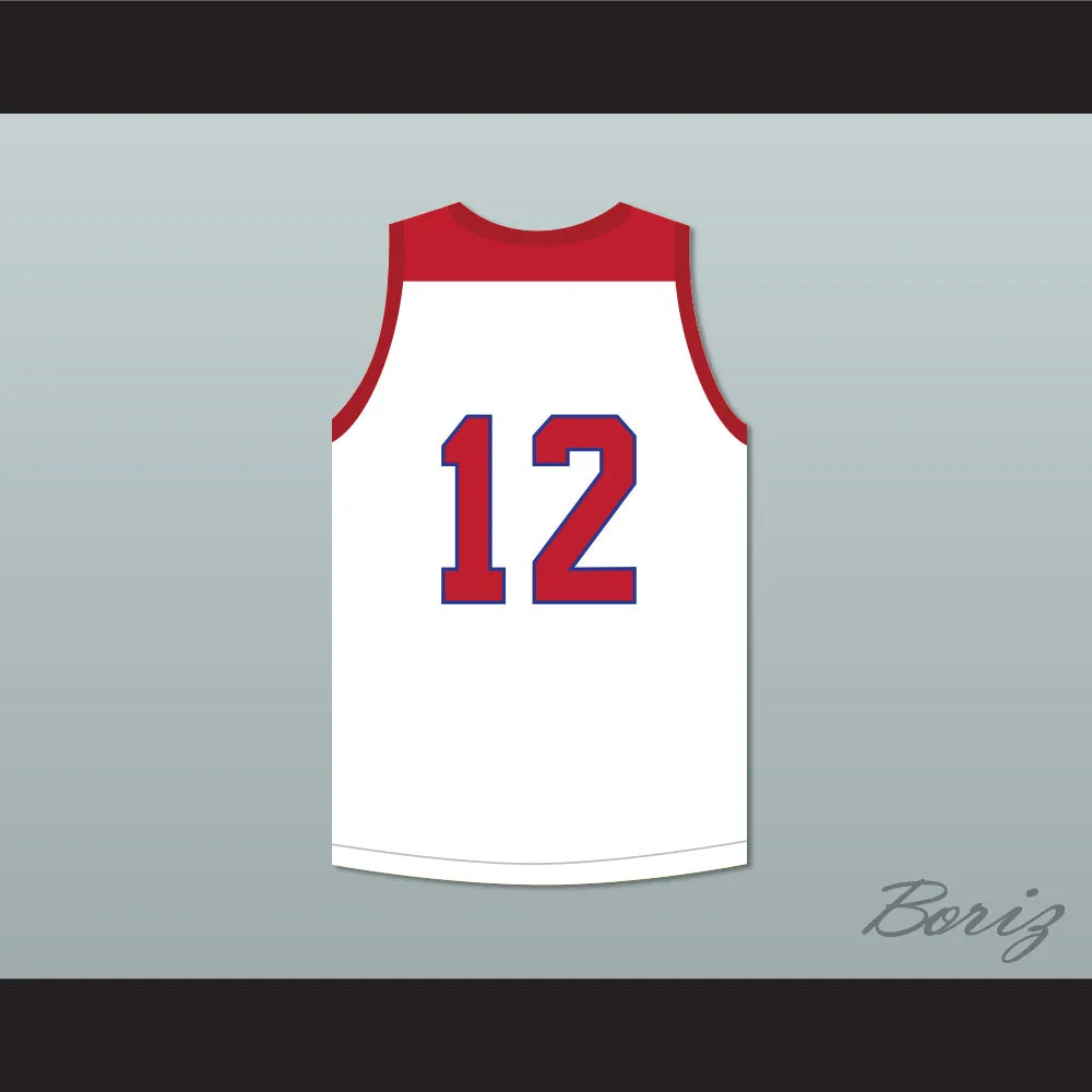Zion Williamson 12 Spartanburg Day School Griffins White Basketball Jersey 1